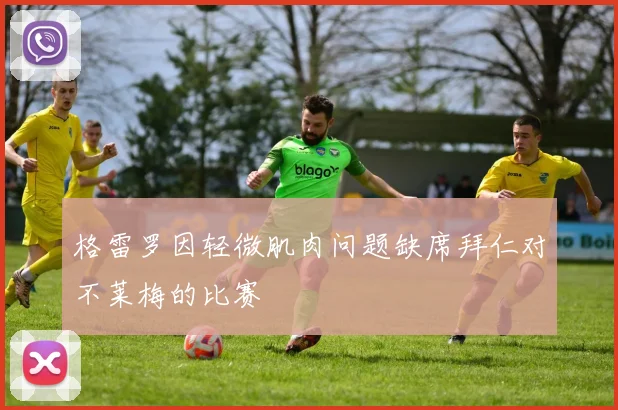 格雷罗因轻微肌肉问题缺席拜仁对不莱梅的比赛